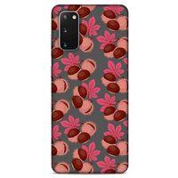 Frutix Kestane 02 Samsung Galaxy S20 Kılıf Desenli Silikon