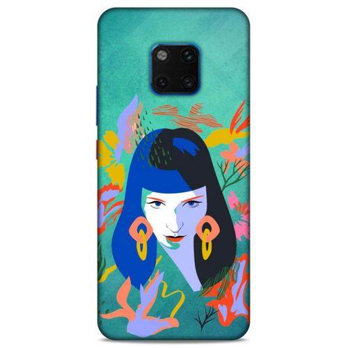 Lopard Huawei Mate 20 Pro Uyumlu Kılıf Sürreal Yüzler ♀ (12) Koruyucu Silikon Desenli