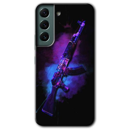 Potkal Hediye Fabrikası Samsung Galaxy S22 Kılıf HD Desen Baskılı Arka Kapak - AK