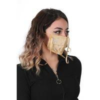 Gümüş İyonlu Boyundan Askılı Yıkanabilir Taşlı Maske K-4