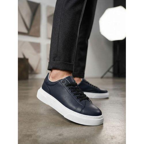 BLF-010 Erkek Sneaker Günlük Casual Spor Ayakkabı Lacivert Beyaz Taban