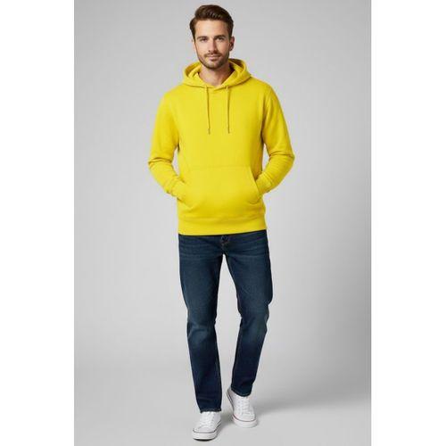 Erkek Kapşonlu Rahat Kalıp İçi Polarlı 3 iplik Kalın SweatShırt spr25sw55