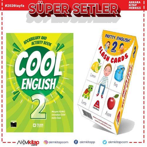Team Elt 2. Sınıf Cool English Vocabulary and Activity Book ve Damla İngilizce Dil Kartı Seti 2 Kitap