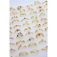 12'li Karışık Prenses Yüzük Seti - Altın