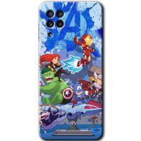 Galaxy M22 Kılıf HD Desen Baskılı Arka Kapak - Avengers Cartoon