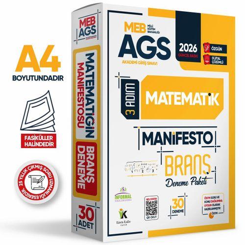 2026 MEB AGS TÜRKÇE-MATEMATİK-TARİH-COĞRAFYA-MEVZUAT 3 Adım 5li Manifesto 150 Adet Branş Deneme Seti