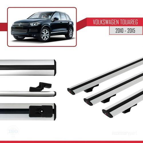 Volkswagen Touareg 2010-2015 Arası ile uyumlu Basic Model Ara Atkı Tavan Barı GRİ 3 ADET