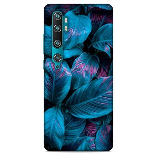 Xiaomi Mi Cc9 Pro Uyumlu Kılıf Mavi Delisi (48) Bumper Kılıf Yaprak