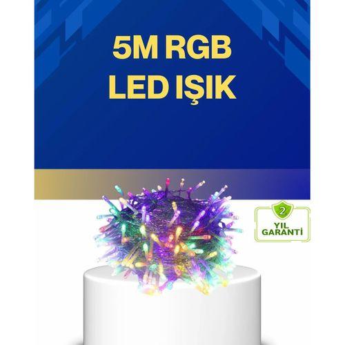 Dekoratif Peri Led 5 M 50 Ampullü Şeffaf Kablo Aydınlatma