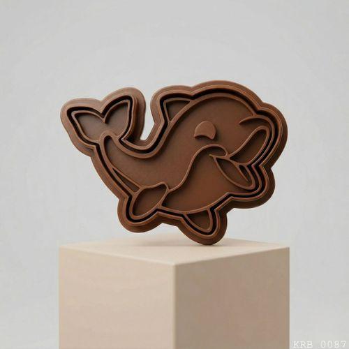 Sevimli Yunus Hamur Şekillendirici Kurabiye Kalıbı Oyun Hamuru Kalıbı 9 cm