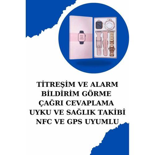 Kadınlar İçin Dokunmatik Ekran Akıllı Saat Ve Kablosuz Bluetooth Kulaklık Anc Özelliği