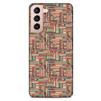 Lopard Samsung Galaxy S21 Uyumlu Kılıf Geometrix (65) Antişok Kılıf