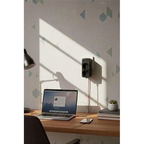 Çoklu Priz Yüksek Gerilim Korumalı 2’li Priz 1xusb 1xtype-c Çıkışlı Grup Priz Çoğaltıcı