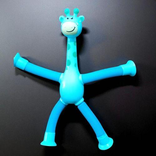 3 PCS GİRAFFE ANIMAL POP TUBES PEMBE MAVİ TURUNCU ZÜRAFA TELESKOPİK UZAYAN ZÜRAFA STRES OYUNCAĞI