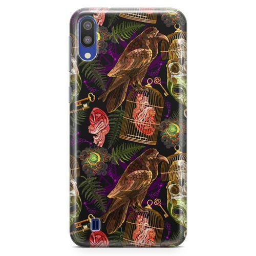 Samsung Galaxy M10 Kılıf Tarot Gotik Kuzgun Arka Kapak Koruma Desenli Full Koruyucu