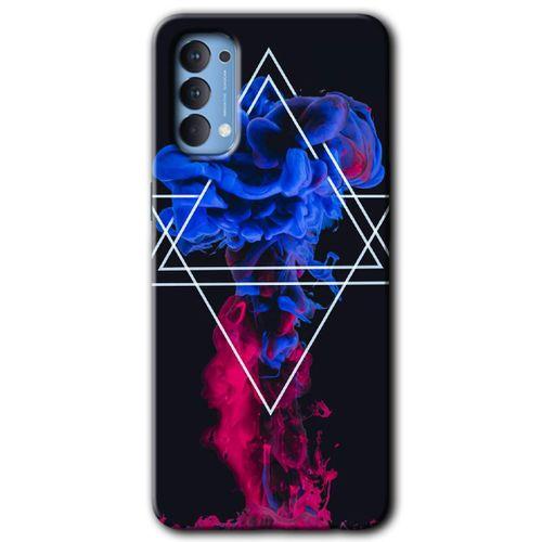 Oppo Reno 4 HD Baskılı Kılıf + 9D Tam Ekran Koruyucu - Mekanik Duman 1