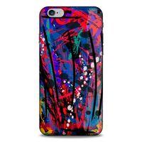 Lopard Apple Iphone 6 Plus Uyumlu Kılıf Soyut Sanat (46) Desenli Core Armor Kılıf