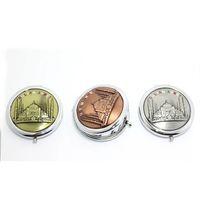 Metal İstanbul Temalı Yöresel Kabartmalı El Aynası