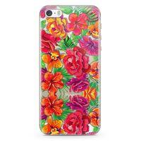 Apple iPhone 5s Kılıf Yeşil Bahar Arka Kapak Koruma Desenli Full Koruyucu