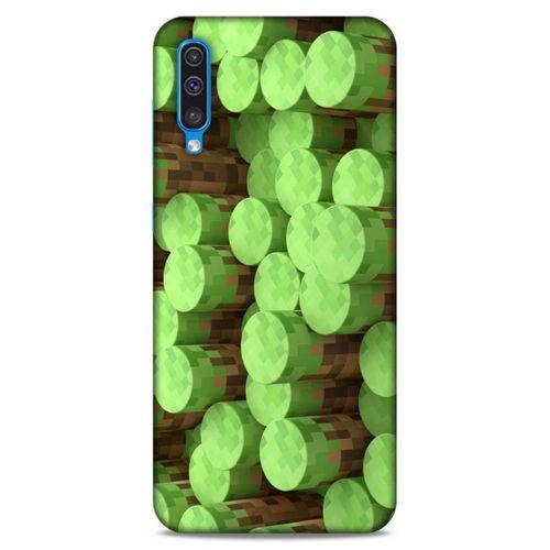 Lopard Samsung Galaxy A30s Uyumlu Kılıf PiXel (8) Baskılı Kılıf Yeşiller