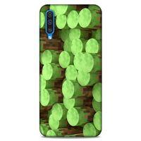 Lopard Samsung Galaxy A30s Uyumlu Kılıf PiXel (8) Baskılı Kılıf Yeşiller