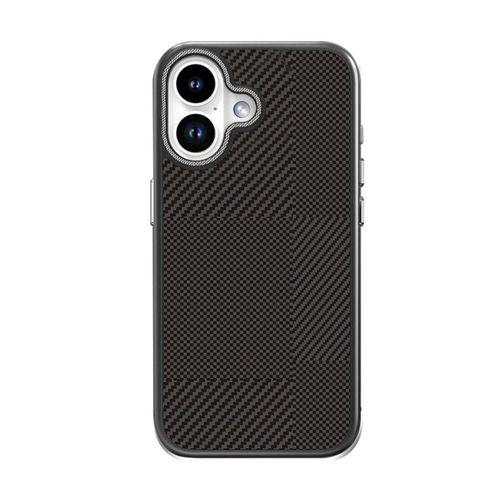 Apple iPhone 16 Kılıf M-safe Şarj Özellikli Karbon Fiber Desenli Mutural Montage Kapak