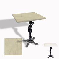 Dockers Çipa 1003 Döküm Ayak Kare Masa 70X70 cm - (Werzalit, Wermodin ve Allzalit Tabla) - Golden Marble