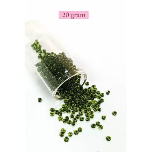 Dökme Cam Kum Boncuk (8/0) 3 mm - 4 Renk - Toplam 80 Gram - BNC425