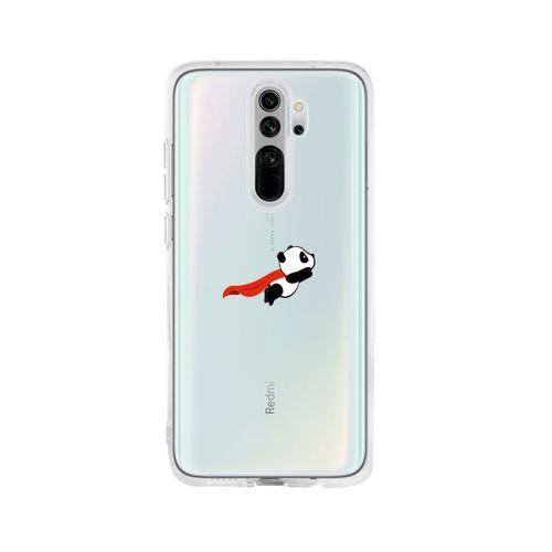Xiaomi Redmi Note 8 Pro Uçan Panda Şeffaf Telefon Kılıfı