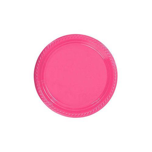 TABAK PLASTİK FUŞYA 26CM 8'Lİ