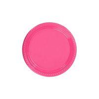 TABAK PLASTİK FUŞYA 26CM 8'Lİ
