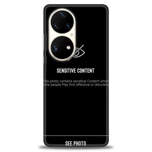 Huawei P50 Pro Kılıf HD Baskılı Kılıf - Sensitive Content + Tam Ekran Koruyucu