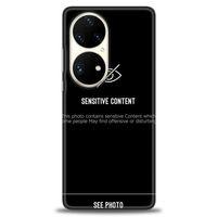 Huawei P50 Pro Kılıf HD Baskılı Kılıf - Sensitive Content + Tam Ekran Koruyucu