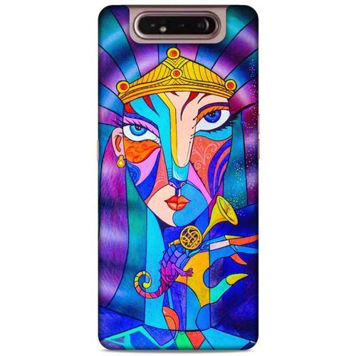 Lopard Samsung Galaxy A80 Uyumlu Kılıf Sürreal Yüzler ♀ (49) Ultra Silikon Kılıf Baskılı