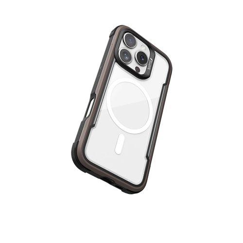 Apple iPhone 16 Pro Kılıf M-safe Şarj Özellikli Airbagli Raptic Shield Serisi Şeffaf Arka Yüzey Kapak