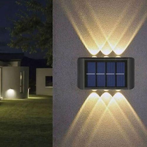 Aplik Güneş Enerjili Solar Bahçe Lambası Çift Yönlü