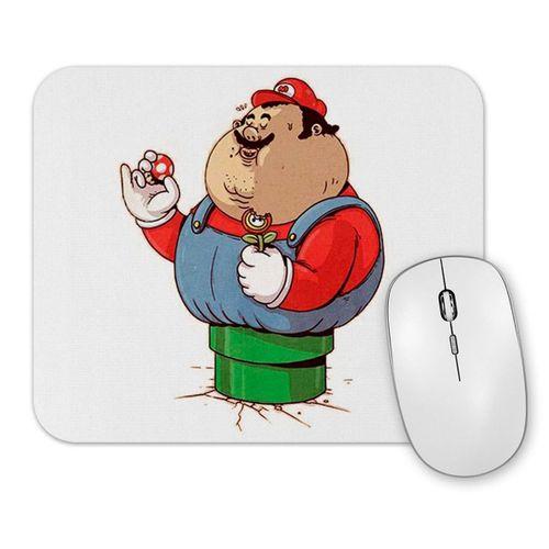 Mario Bros Branca Mouse Pad