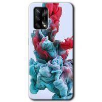 MRCİLETİSİM Oppo A74 Kılıf HD Desen Baskılı Arka Kapak + Temperli Cam - Renkli Karışım