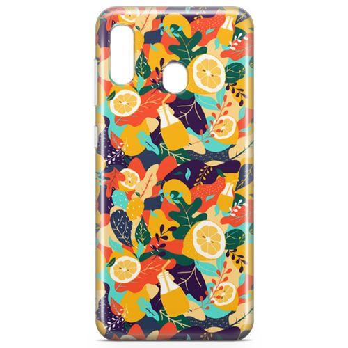 Samsung Galaxy A20 Kılıf C Vitamini Arka Kapak Koruma Desenli Full Koruyucu