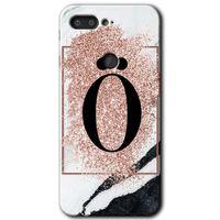 General Mobile GM 9 Pro Kılıf HD Desen Baskılı Arka Kapak - Pembe Mermer Desenli Ö Harfi