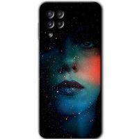 Potkal Hediye Fabrikası Samsung Galaxy M32 HD Baskılı Kılıf + 9D Tam Ekran Koruyucu - Karanlık Kadın