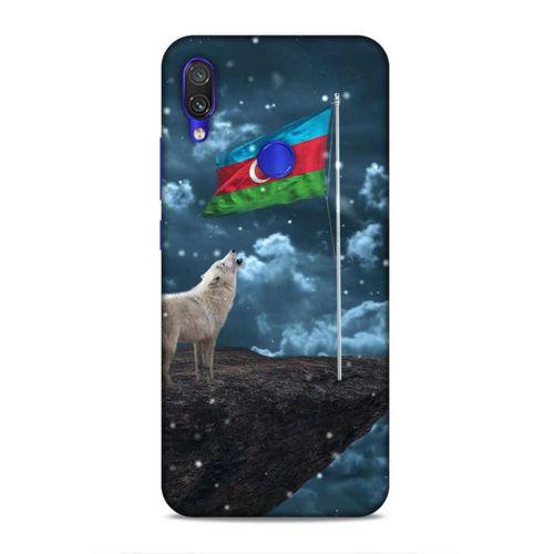 Xiaomi Redmi Note 7 Uyumlu Kılıf Azarbaijan (25) Antişok Kapak Kurt Bayrak