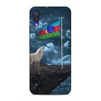 Xiaomi Redmi Note 7 Uyumlu Kılıf Azarbaijan (25) Antişok Kapak Kurt Bayrak