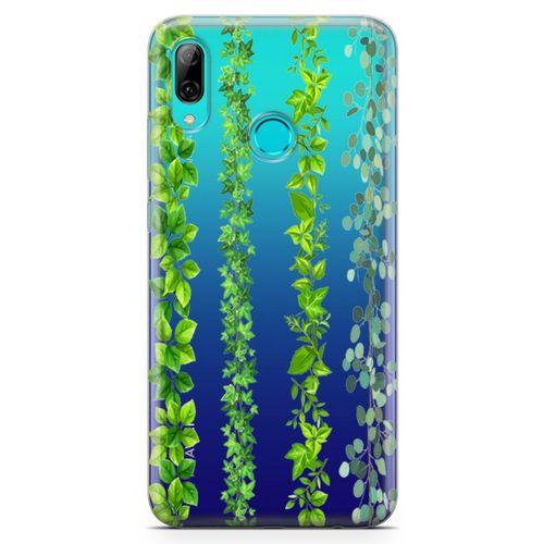 Huawei Y7 2019 Kılıf Asma Yaprak Arka Kapak Koruma Desenli Full Koruyucu