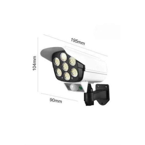 Solar Lamba Kamera Görünümlü Duvar Lambası Dönebilen Bahçe Aydınlatması