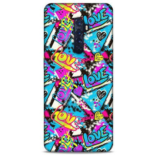 Graffitix (23) Desenli Silikon Kapak Oppo Reno 2 Kılıf