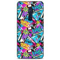 Graffitix (23) Desenli Silikon Kapak Oppo Reno 2 Kılıf