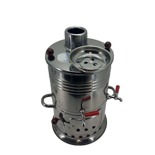 Paslanmaz Çelik 5 litre Çift Hazneli Semaver