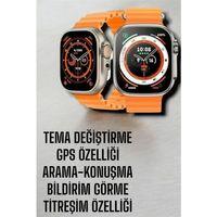 Suya Ve Toza Dayanıklı 45 Mm Akıllı Saat Bildirim Ve Cevapsız Çağrı Görüntüleme