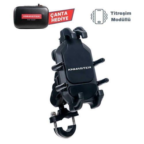 KNMASTER Knmaster Tt-860 Titreşim Engelleyicili Tüm Motosikletlere Uyumlu Telefon Tutucu